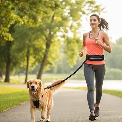 Laisse canicross | Ergonomique - Amour de chien