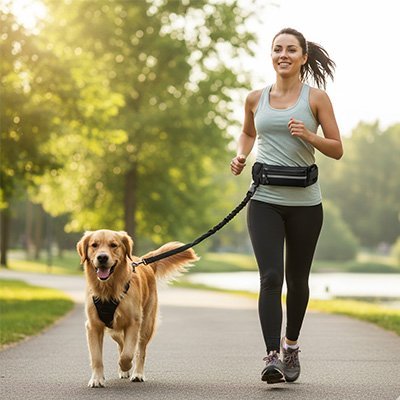 Laisse canicross | Ergonomique - Amour de chien