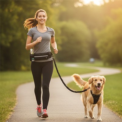 Laisse canicross | Ergonomique - Amour de chien