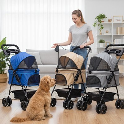 Poussette pour Chien | Confort Mobilité - Amour de chien
