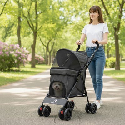 Poussette chien | Confort & Sécurité - Amour de chien