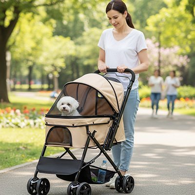 Poussette pour Chien | Confort Mobilité - Amour de chien