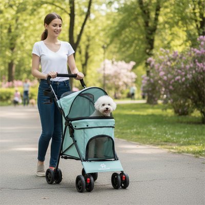 Poussette chien | Confort & Sécurité - Amour de chien